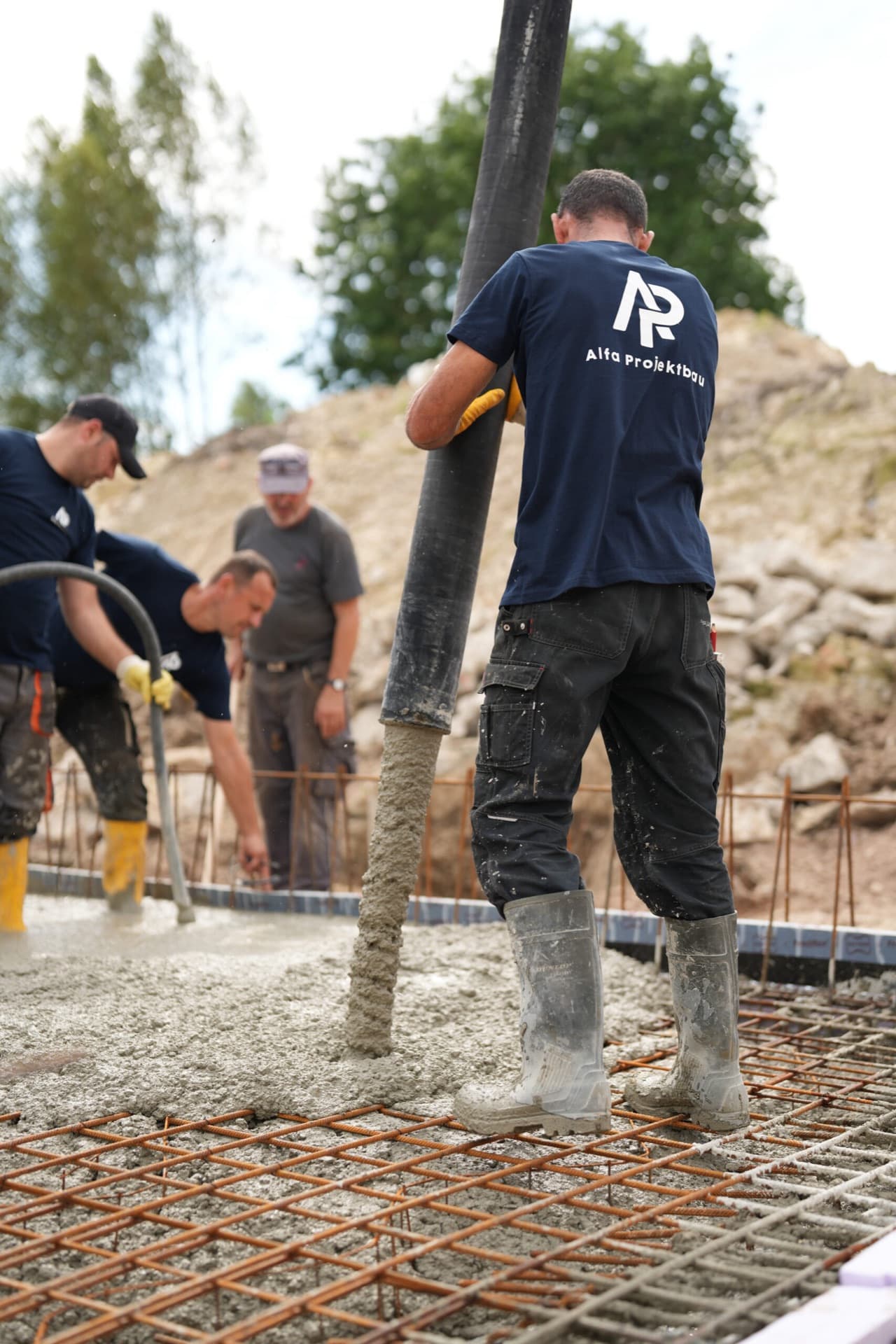 Rohbau-Baustelle der Alfa Projektbau GmbH in Bremen